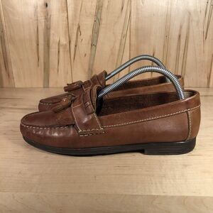 Giorgio Brutini Men's Shoes Le Glove Donald 8.5M Brown Leather Tassel Loafers